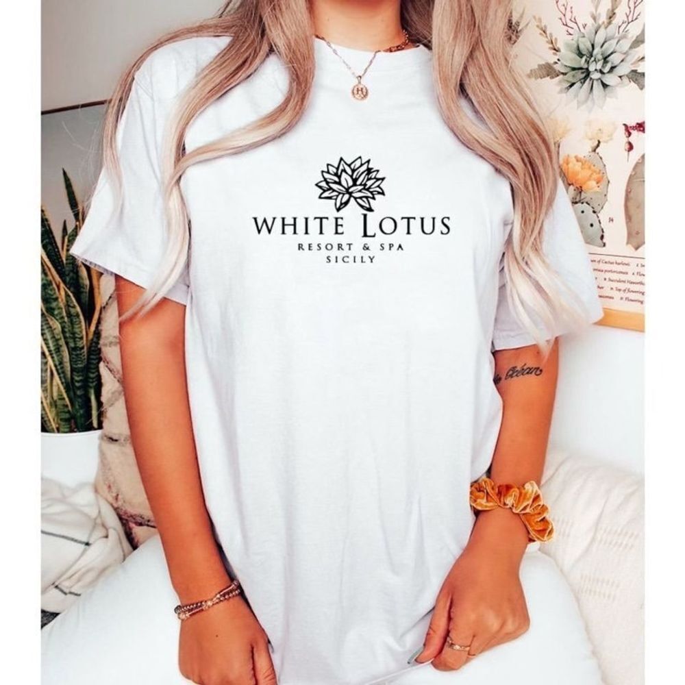 White Lotus Resort Spa Sicily HBO Series Fan Graphic T-Shirt